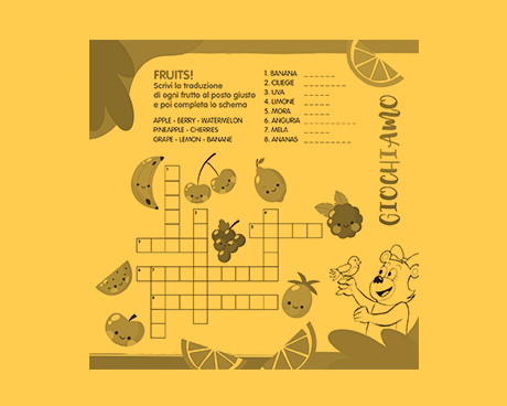 Fruits crossword