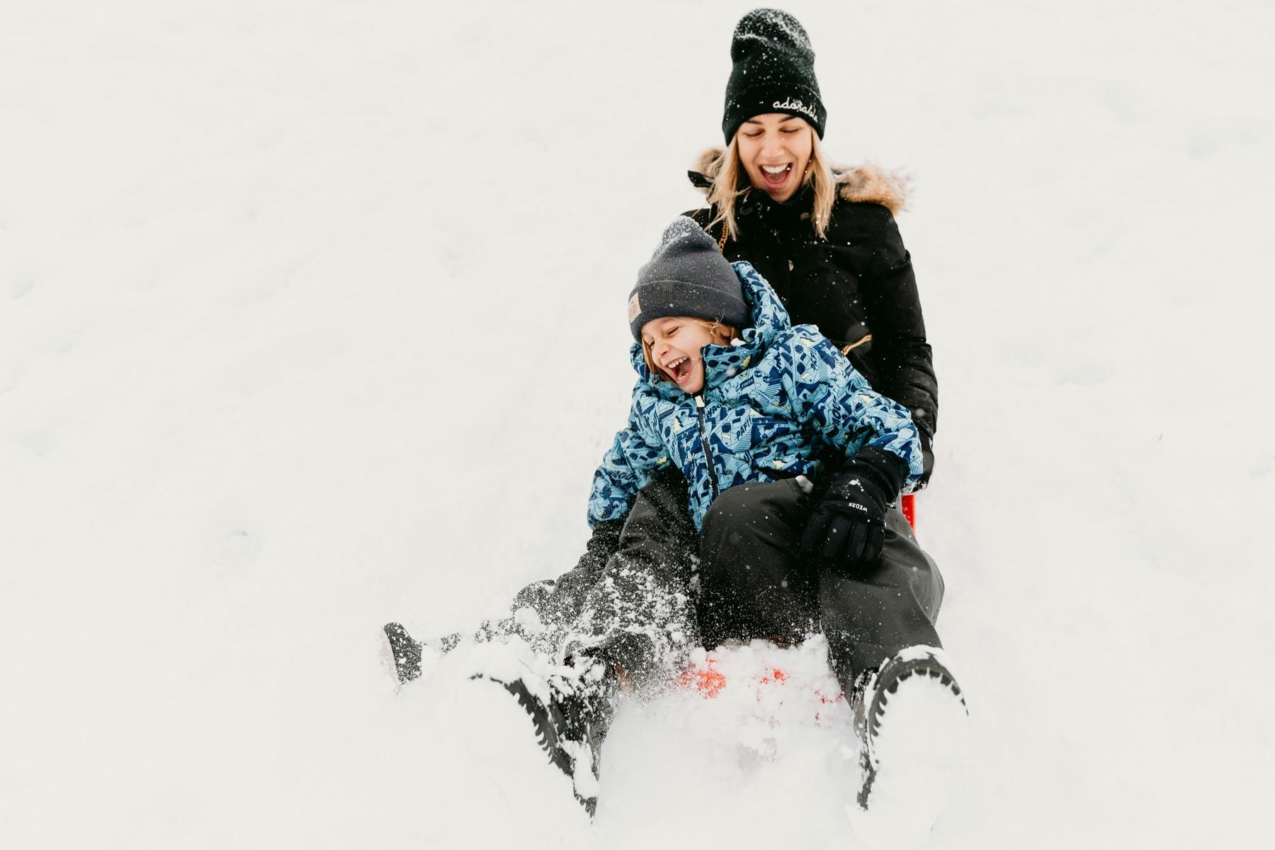 Inverno in famiglia montagna
