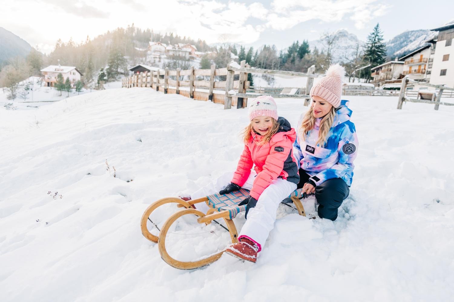 Vacanza in montagna inverno con bambini
