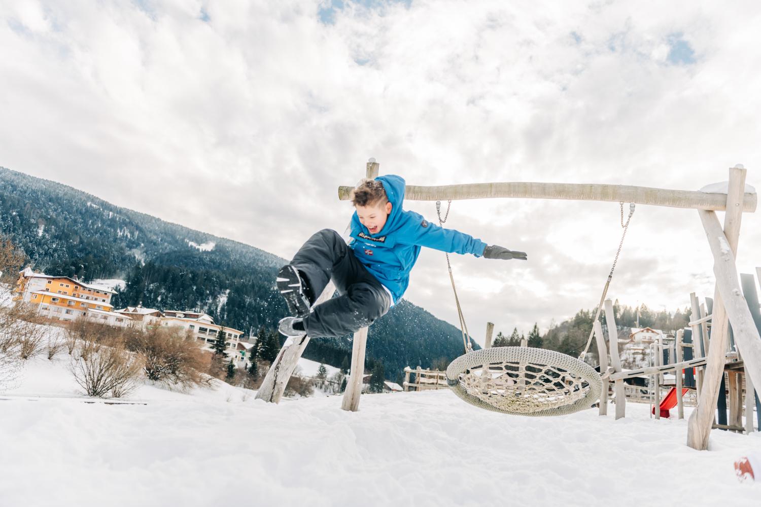 vacanze in montagna sulla neve